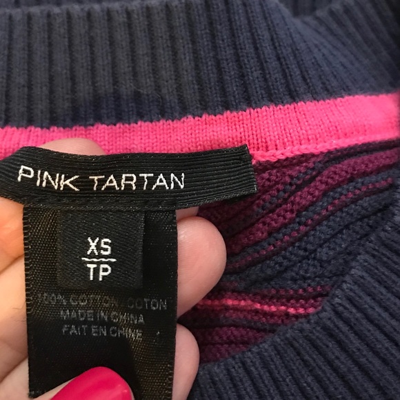 Pink tartan sweater - Picture 7 of 8